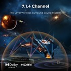 7 1 4ch Wireless Surround Sound System For Tv Sound Bar W  Subwoofer Dolby Atmos