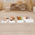 4pcs White Acrylic Display Stands  Buffet Risers  Acrylic Nesting Stands Durable