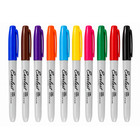 Everlast Permanent Marker Set 10 Assorted Colors Fine Point Office School Art