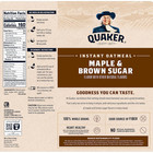 Quaker Instant Oatmeal  Maple   Brown Sugar  Individual Packets  1 51 Ounce Usa