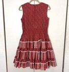 Vtg Partners Please Square Dance Dress Prairie Ruffle Lace Tiered Cottagecore S