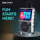 Dolphin Kb-85r 14  Tablet Portable Karaoke Machine Rechargeable W  Trolley Wheel