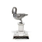 Antique Mid 19th Century Solid Silver Swan Toothpick Holder  Portugal 1850