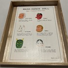 Very Rare Vintage Antique Asian Japanese Interchangeable Masks Dance Doll 7   