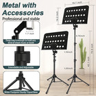 Sheet Music Stand Professional With Portable Bag Widened Panel  Thickened Pipe W