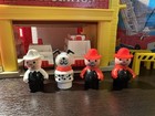 Vintage Fisher Price  928 Play Family Fire Station Near Complete 1980 With Box