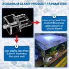 Nestbasics 6pcs Aquarium Lid Clips Fish Tank Top Cover Transparent