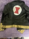 Her Universe Marvel Black Widow Superhero Jacket Size M Black Gold Red