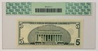 Billete De 5 D  lares Con Estrella A  o 2003  certificado Pcgs-65  Para Colecci  n 