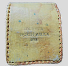 Rare 1944 Handmade Ultra Soft Leather Pouch Stamped  souvenir North Africa 1944 