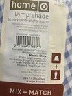 New Lot 2 Blue   White Gingham Cone Lamp Shades