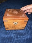 Cassens   Plath Hamburg Germany Maritime Brass Gimbaled Compass   Wooden Box Vtg