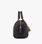 Mcm Ella Boston Small Bag In Visetos - Black