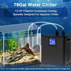 Aquarium Chiller 79gal Water Chiller For Aquarium 1 3 Hp Fish Tank Water Chiller