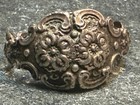Antique Art Nouveau Cast Silver Cuff Bracelet