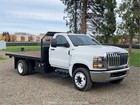 2023 International Cv515  S a 12  Flatbed Utility Truck Diesel Low Miles Bidadoo
