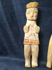 Old Pair Nigerian Ibibio African Tribal Folk Art Carved Wood Figures 