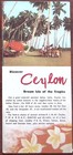 1950s Ceylon Discover Ceylon Dream Isle Of The Tropics Travel Brochure Z6690