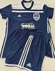 Adidas Shorts T-shirt Bundle Top  Short Gulfsouth T-shirt Blue Size Youth Large