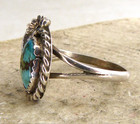 Vintage Navajo Sterling Silver   Turquoise Ring  Estate Find       X