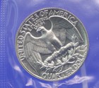 1962 Brilliant Uncirculated 90  Silver Proof Washington Quarter In Mint Cello 
