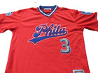 Philadelphia Stars Negro League  Retro V-neck Mesh Jersey Size L  Red Nwt  125