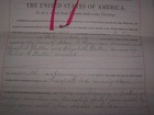1893 Mineral Certificate Paquin Mining District Ouray Co General Land Office