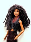 Barbie Ken Doll Wig Size 4 Spun Wool Dreadlocks Ooak   c Black   Charcoal Gray