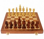 14  X 14  Wooden Chess Board Set - Non-magnetic - 4 king 