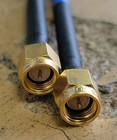 Lot 2 Huber Suhner 141 Rf Microwave Cable Sma 18ghz 24  Mf141 11sma 11sma