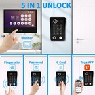 Wired 1080p High-definition Video Door Phone Apartment Intercom System With Wifi