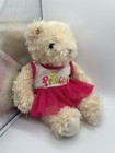 Dan Dee Princess Pink Dress Teddy Bear 17  Cream Swirl Plush Stuffed Soft Toy