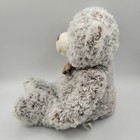 Fao Schwarz Teddy Bear Plush 18  Stuffed Animal Toy Swirl Fur White Brown 2017