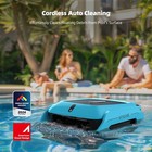 Robotic Pool Cleaner Skimmer Solar Cordless Automatic Vacuum Pool Cleaner Robot