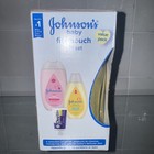 Johnson s First Touch Baby Gift Set Includes Baby Bath Wash   Shampoo- 3ct