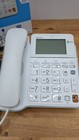 At t Corded Landline Telephone Digital Answering System Backlit Display White