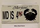 Vintage 1992 Maryland Albert Elovitz License Plate  md Is For Crabs  New Sealed