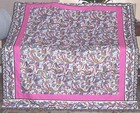 Custom Quilt Top Made From Bernartex Fabric Plus Coordinating Backing
