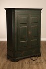 American Country Primitive Style Painted Linen Cabinet