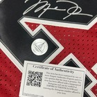 Michael Jordan Chicago Bulls  23 Hand Signed Red Jersey Autograph Hologram   Coa