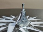 Antique Miniature Perfume Bottle Japanese 950  Sterling Silver Engraved 2   8 5g