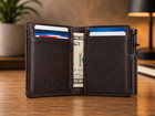 Men s Leather Rfid Wallet Slim Bifold Front Pocket Card Holder Money Clip