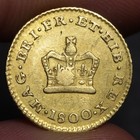 1800 King George Iii Gold 1 3 Guinea Coin Great Britain Private Countermark