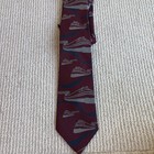 Vintage Amtrak Employee Conductor Uniform Necktie Red Polyester Train Usa