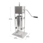 Aldkitchen Churro Maker Machine   Commercial Use   Stainless Steel   Manual   5l