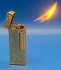 1970 s Dunhill Gold Filled  One Of A Kind  Sculptured  Pipe And Cigar Rollagas
