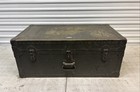 Vintage Wwii Era Military Army Foot Locker Trunk Purves Manufacturing Corp 1948