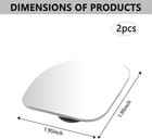 2pcs Car Blind Spot Mirror  360   Rotatable Hd Wide Angle Convex Mirror For See