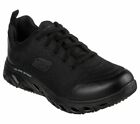 Black Shoes Skechers Glide Women Work Memory Foam Oil Slip Resistant 108042