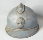 1915 Wwii French Adrian Military Steel Hemet  Rf Infantry Blue Horizon Mat Color